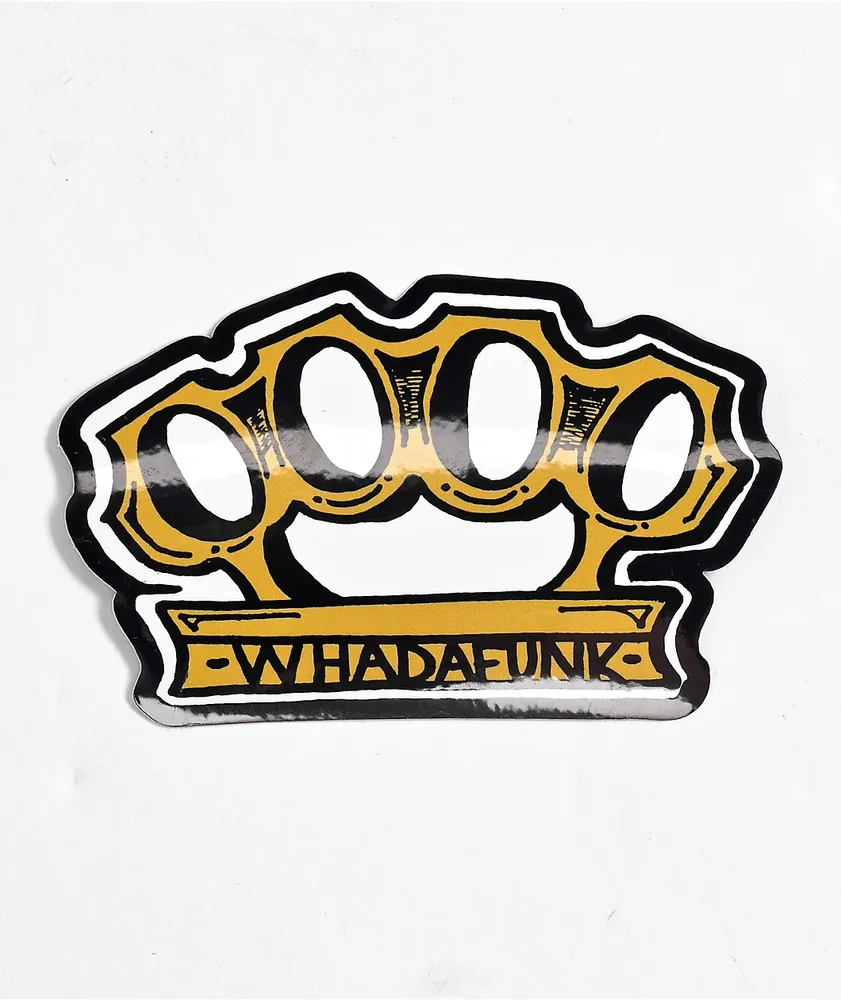 Whadafunk Knuckles Sticker | Plaza Las Americas