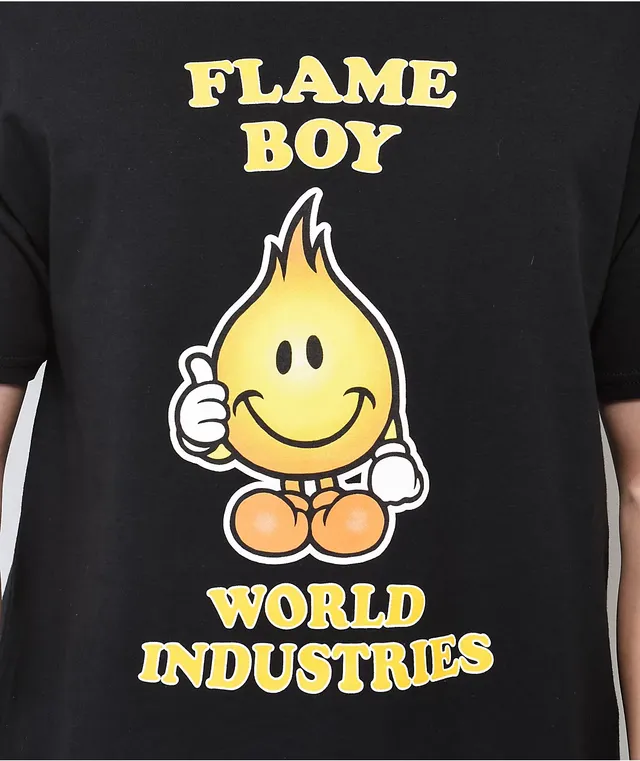 World Industries Classic Flame Boy Black T Shirt CoolSprings
