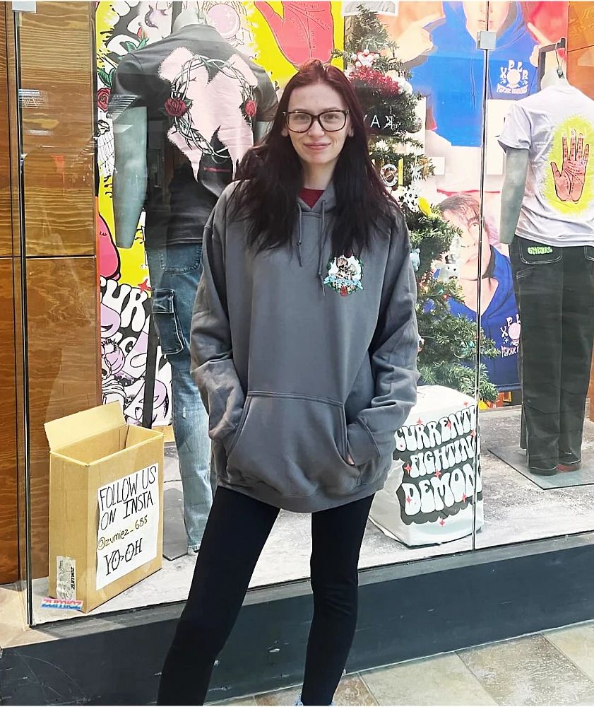 XPLR Deadly Love Charcoal Hoodie at Foxvalley Mall in Aurora, IL