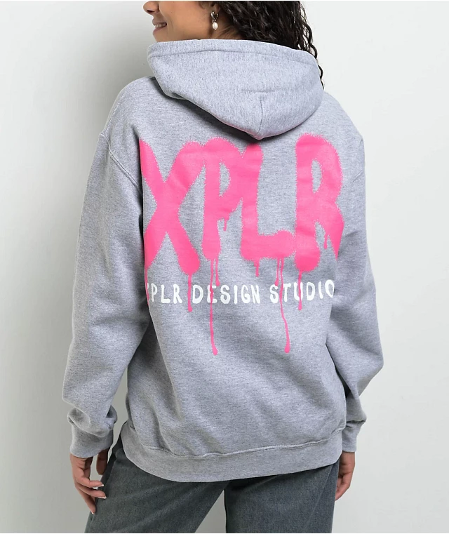 XPLR Graffiti Grey Hoodie | Arden Fair