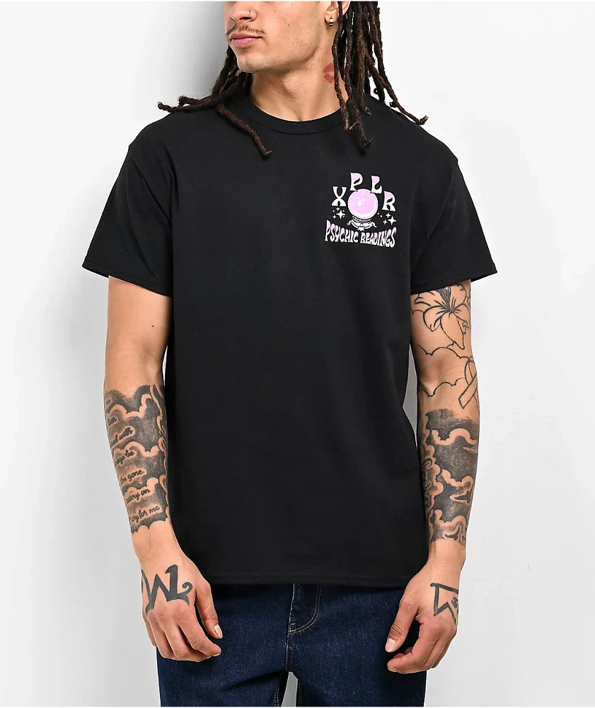 XPLR Psychic Readings Black T-Shirt | Liberty Center