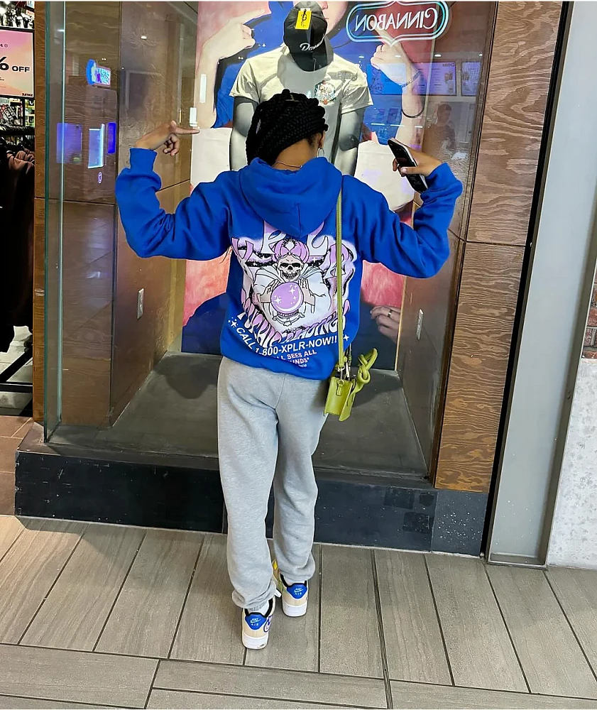 Psychic blue hoodie on sale