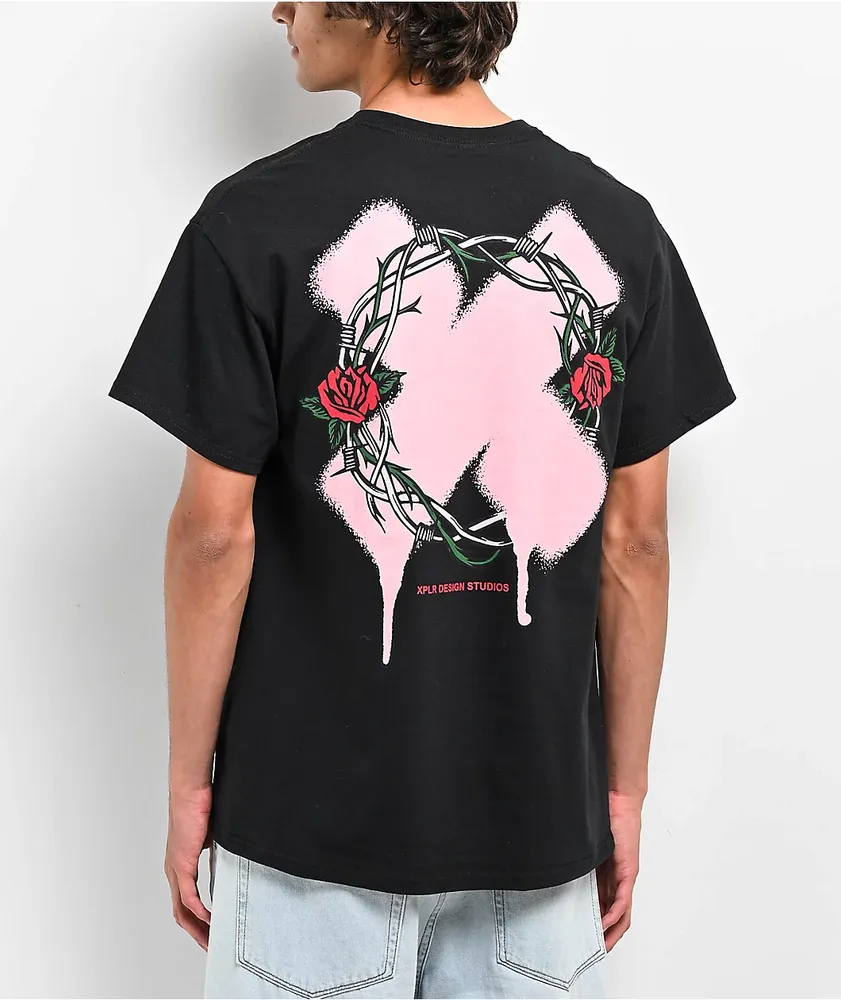 XPLR Thorns Black T-Shirt | MainPlace Mall