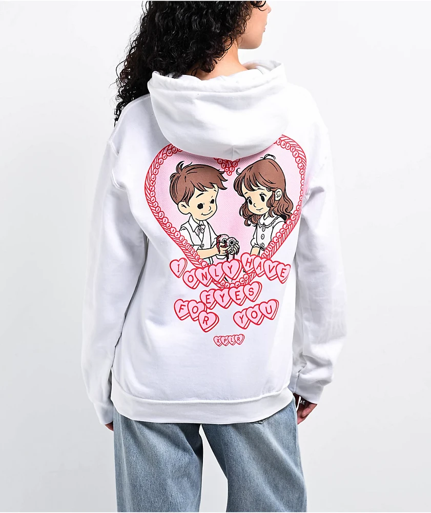 Zumiez white hoodie top