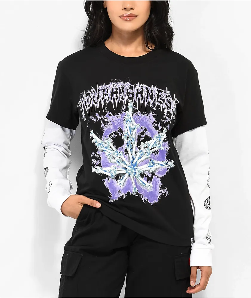 ●FLARE UP● Blooming TShirt FL120Black FL-120_Black Designer fashion, Seoul-fully created | W Concept