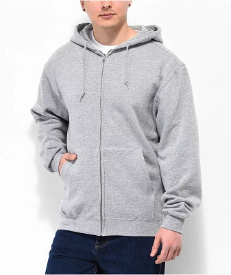 Zine Zippin Grey Zip Hoodie | MainPlace Mall