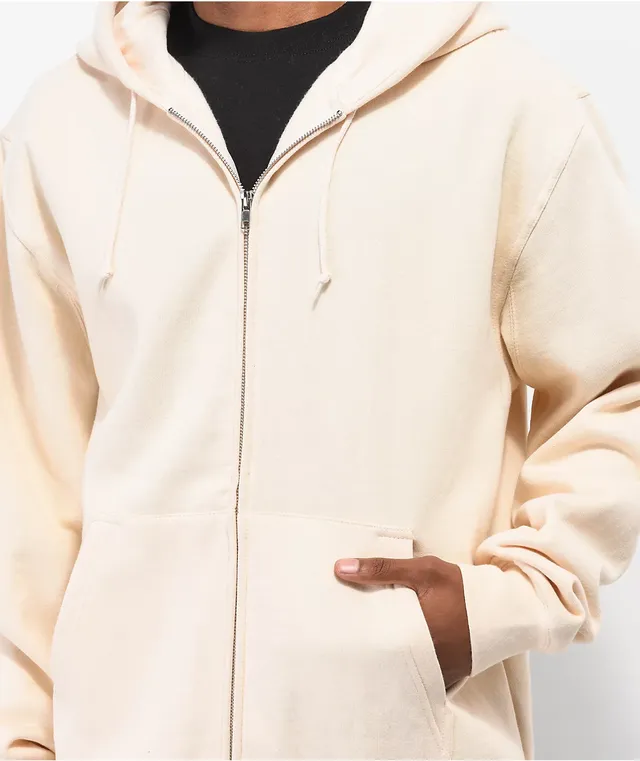 Tan sales zip hoodie