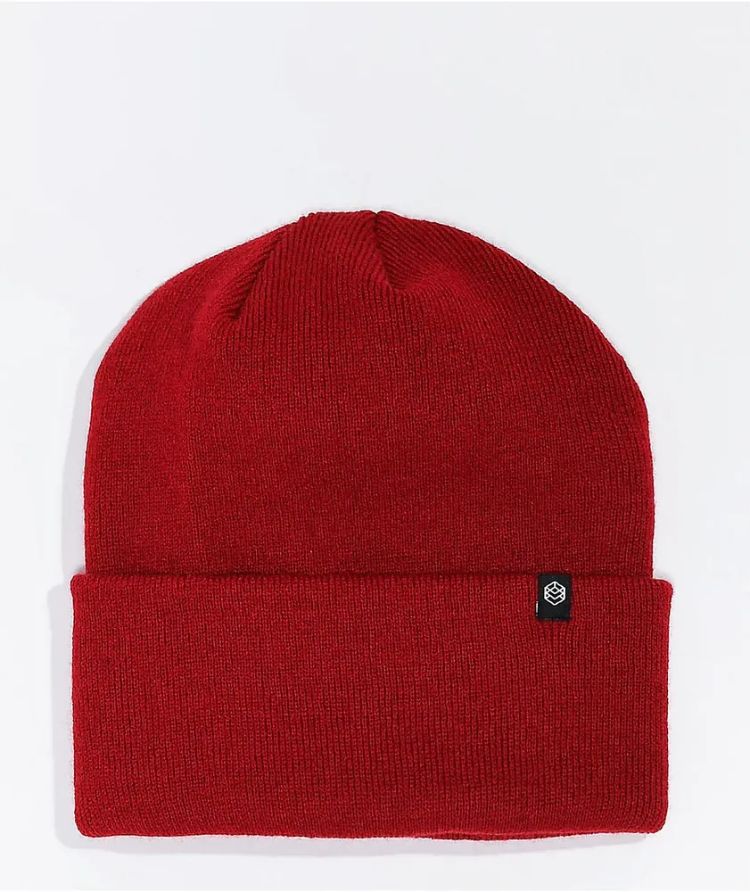 Red obey beanie store