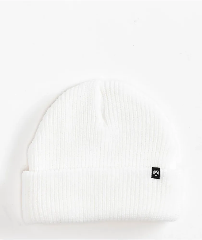 Zine Focus White Beanie Hamilton Place