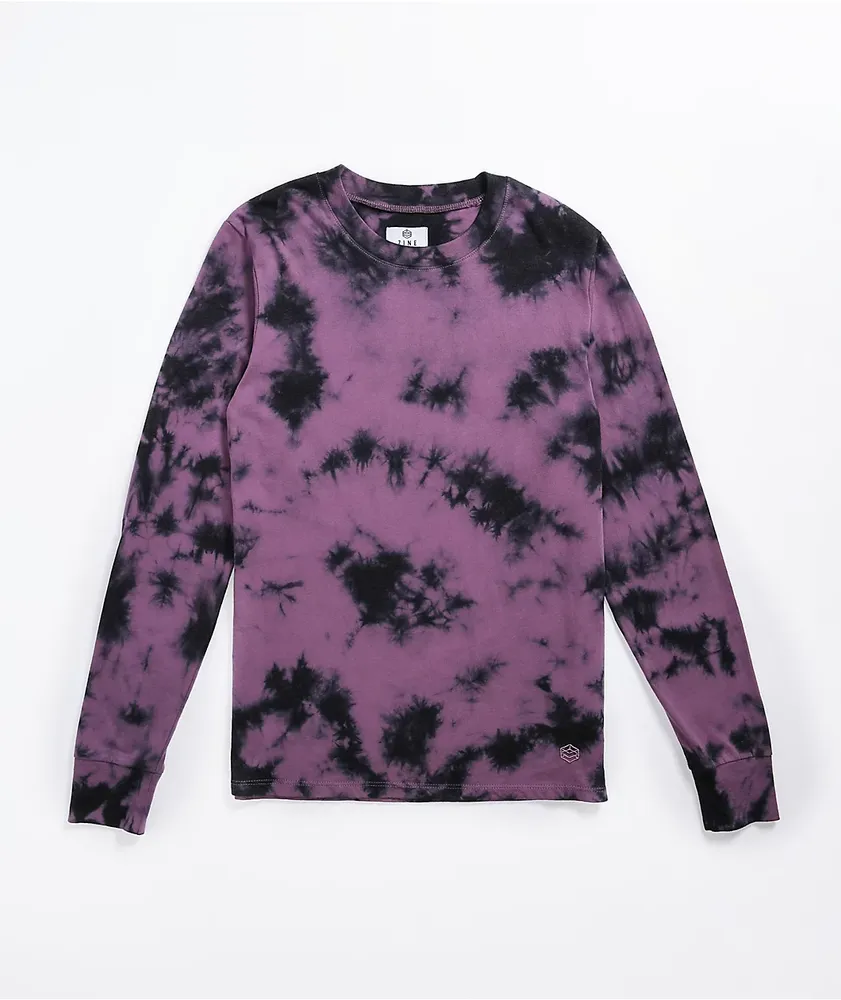 Purple tie dye store shirt long sleeve