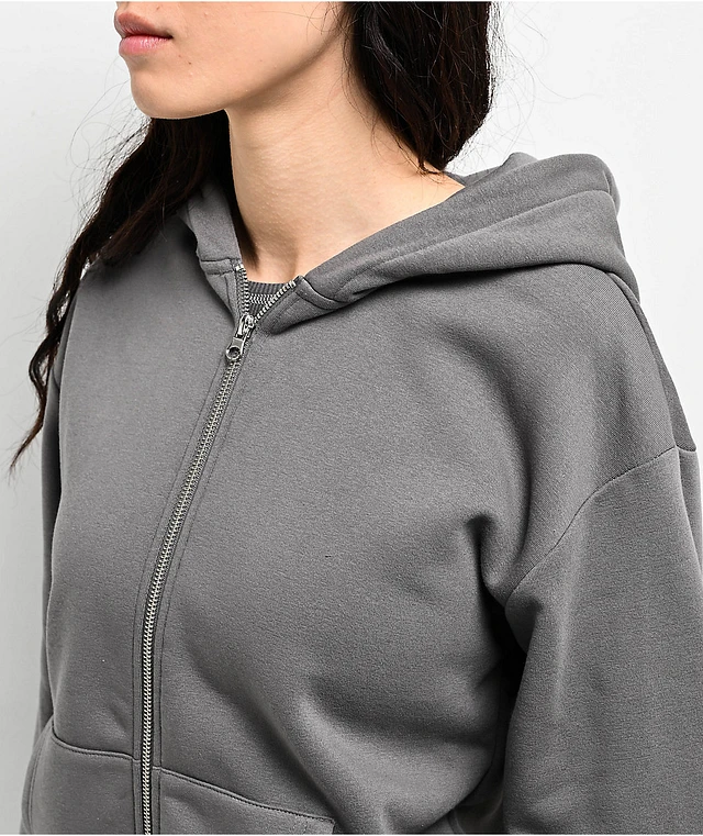 Zine Zippin Grey Zip Hoodie at CoolSprings Galleria in
