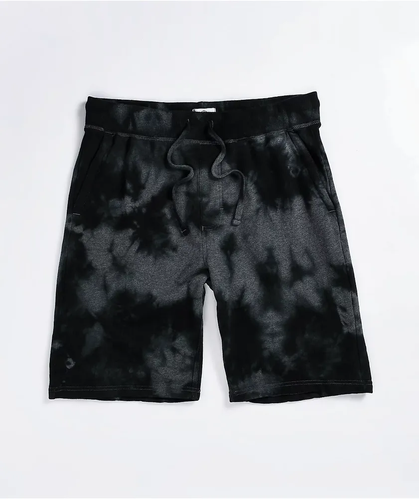 Black and white tie shorts hotsell