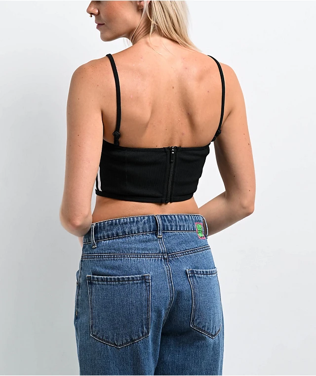 トップス BEEDEN EYELET BACK PRINT TANK Black The Eyelet Tank. -- Black – The Great.