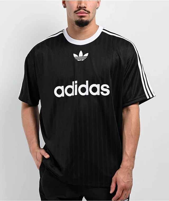 Adidas Adicolor Black Soccer Jersey | MainPlace Mall
