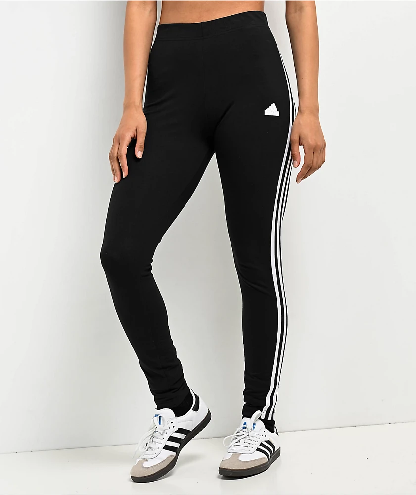 Womens adidas black leggings deals