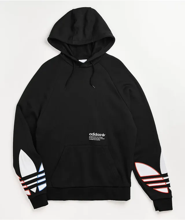 Adicolor tricolor trefoil crop hoodie online