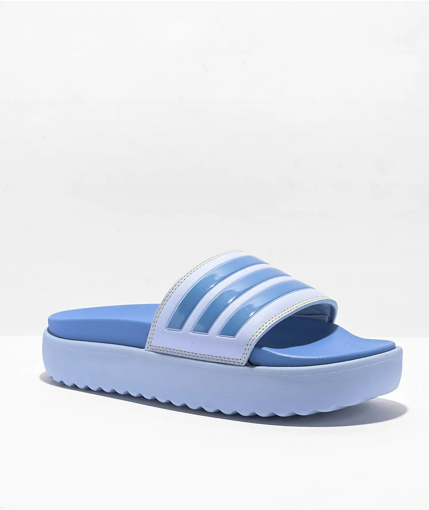 Adidas platform slide sandals sales
