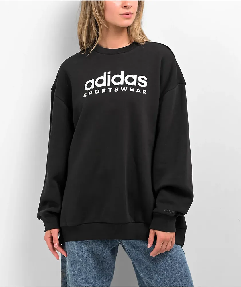Adidas oversized crew neck sweatshirt new arrivals