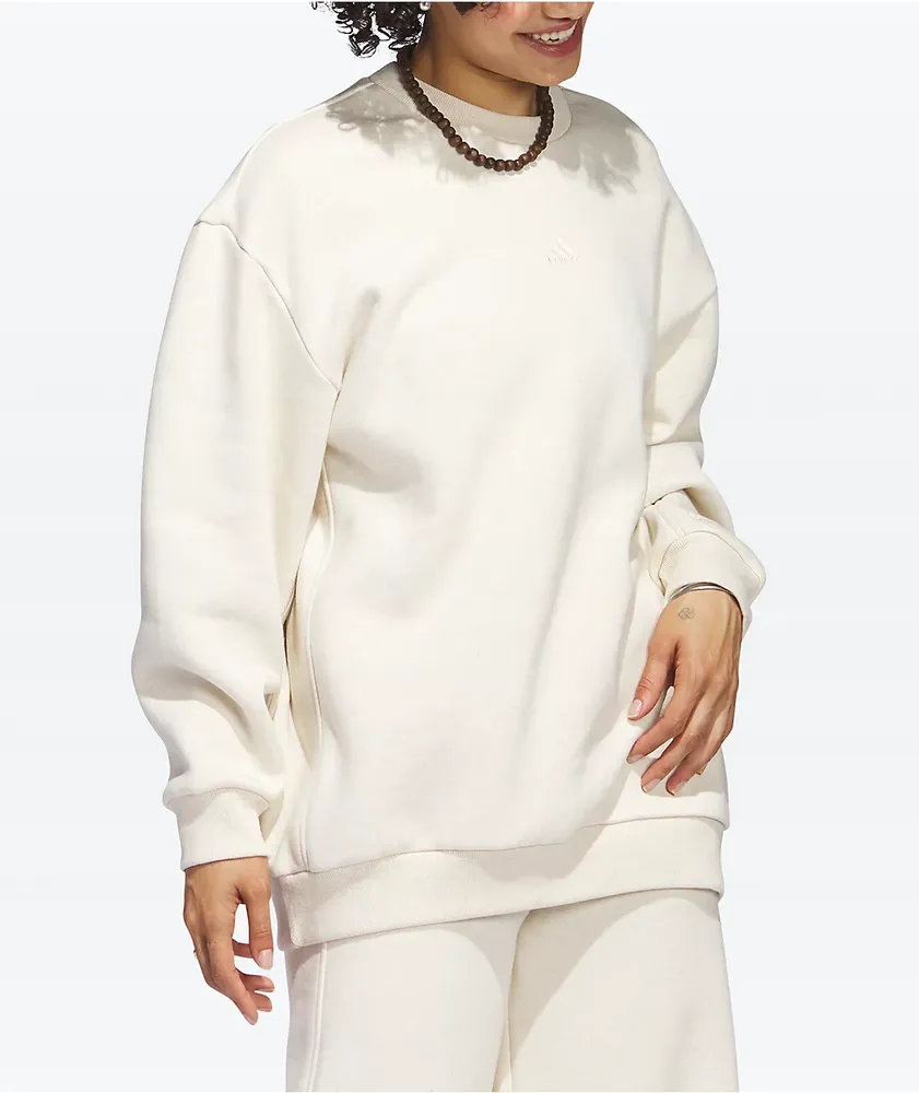 Adidas oversized online crew neck sweatshirt