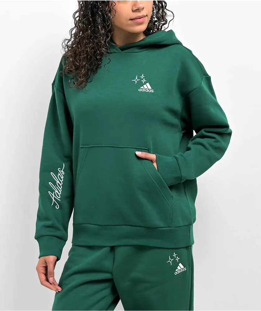 Adidas emerald green best sale hoodie
