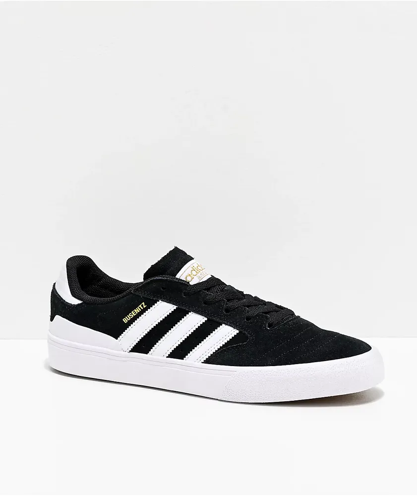 Adidas Busenitz Vulc II Black, White & Gum Shoes Hamilton Place