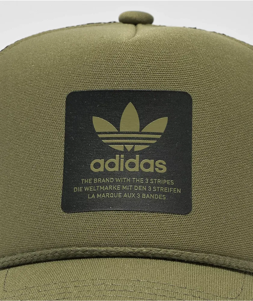 Adidas Dispatch Olive Trucker Hat | MainPlace Mall
