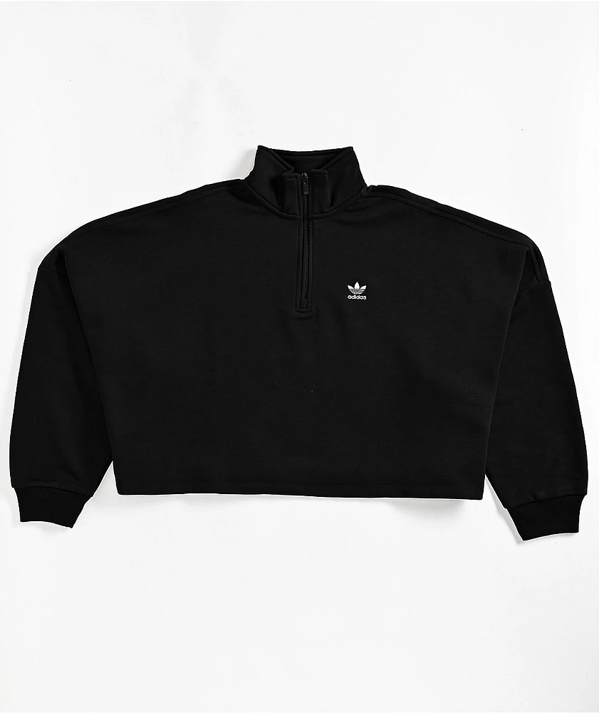 Adidas half zip crop online