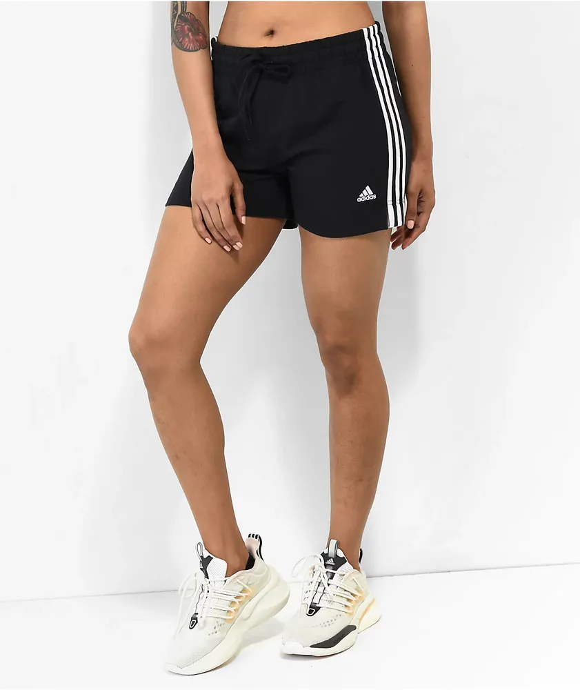 Adidas women's shorts 3 stripes top