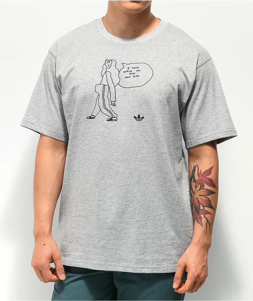 Adidas Gonz I Only Walk Grey T Shirt Hamilton Place