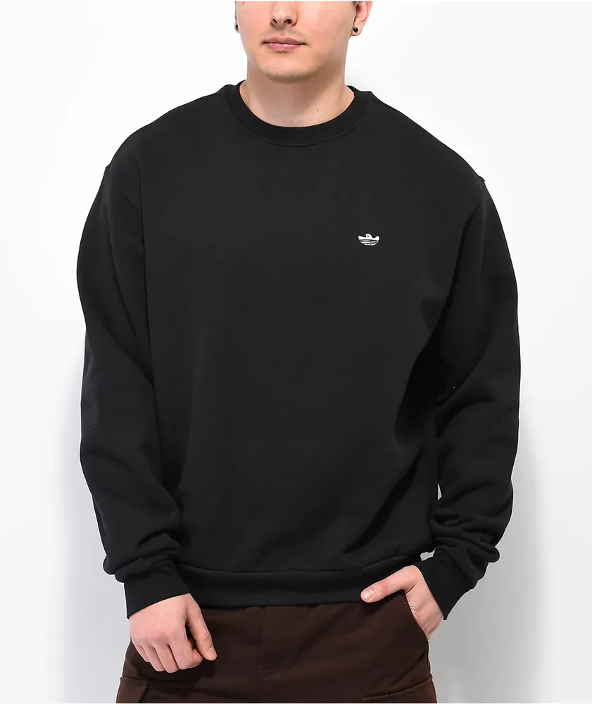 Adidas Heavyweight Schmoofoild Black Crewneck Sweatshirt Pueblo Mall