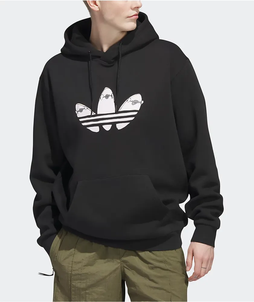 Adidas Henry Jones Deckfoil Black Hoodie Hamilton Place