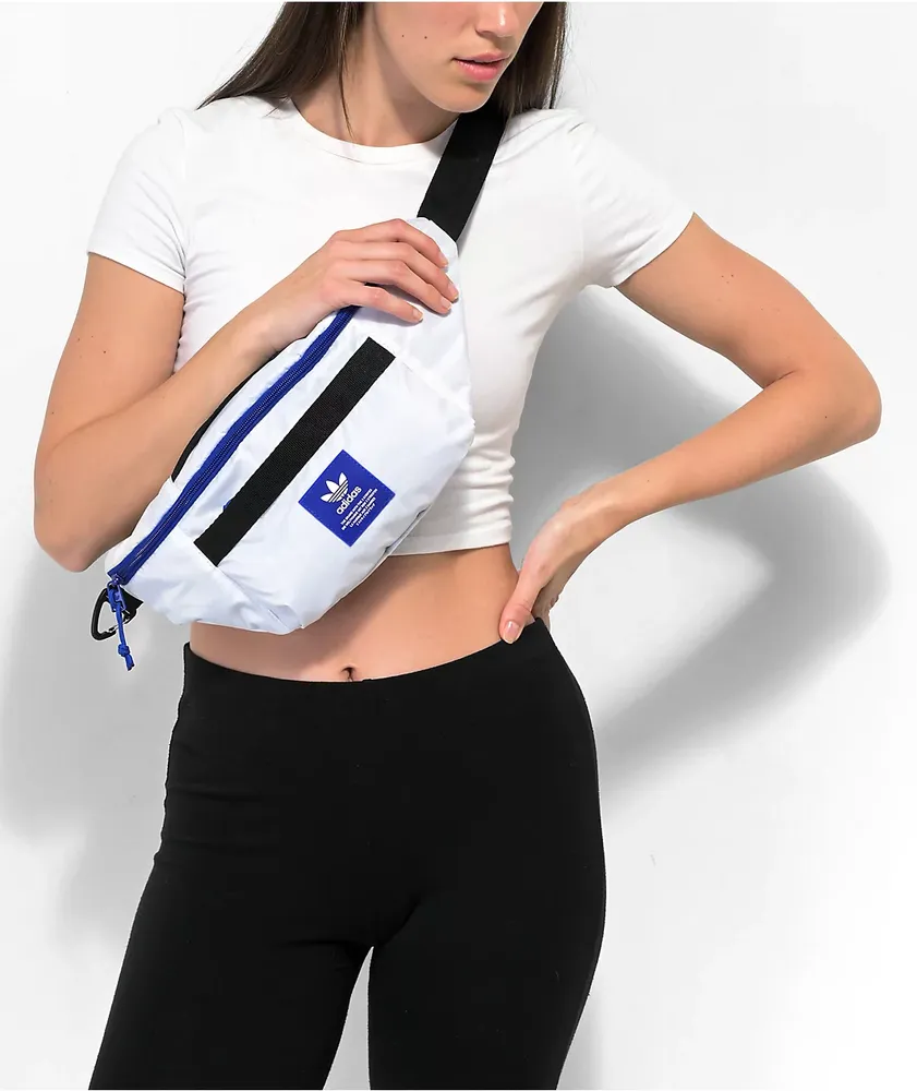 Adidas fanny pack white store