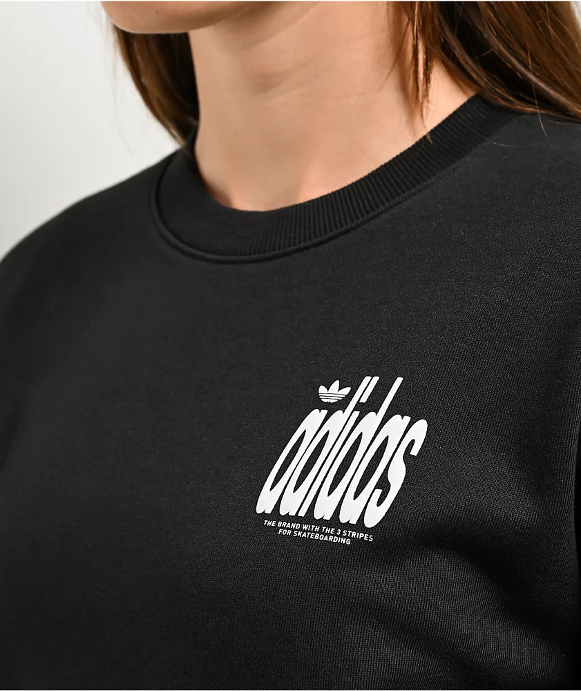 Adidas Originals 4.0 Stretch Deluxe Black Crewneck Sweatshirt