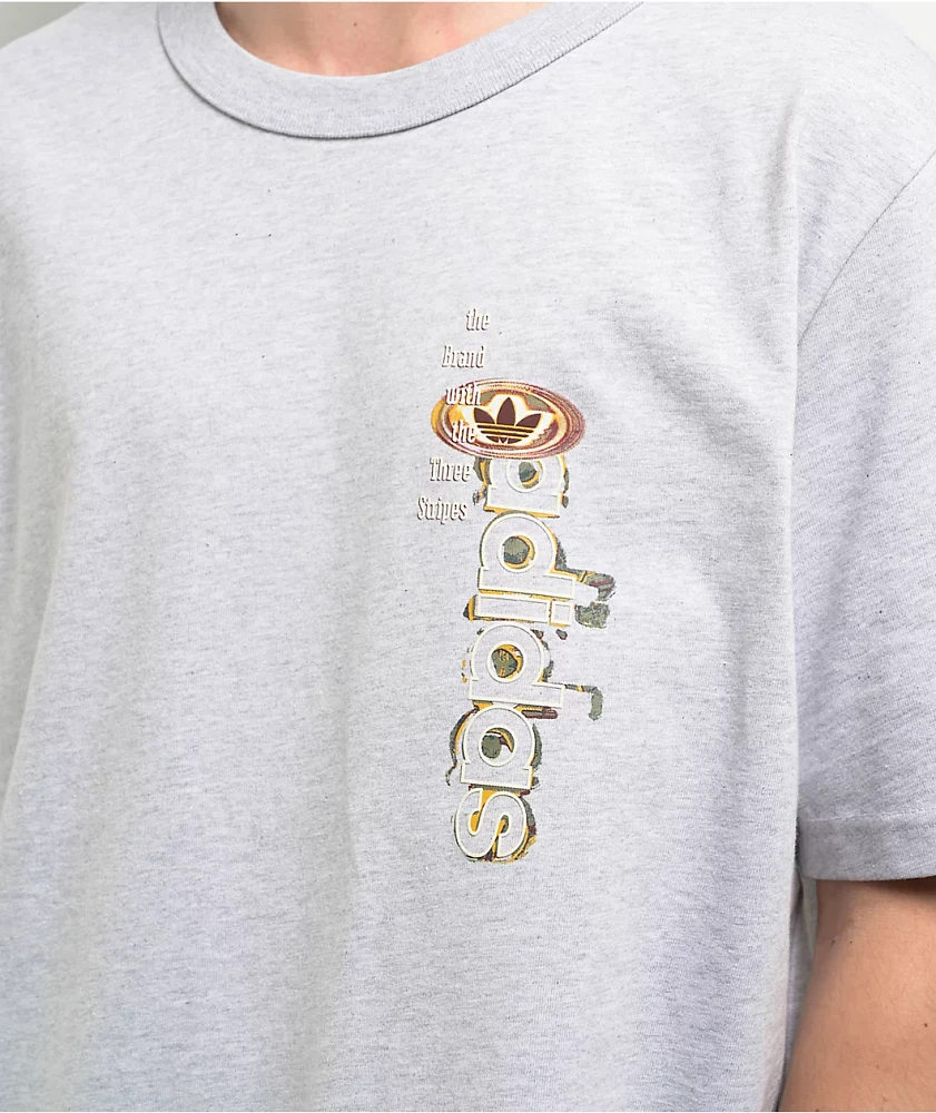 Adidas Originals 90s Print Grey T-Shirt | Liberty Center