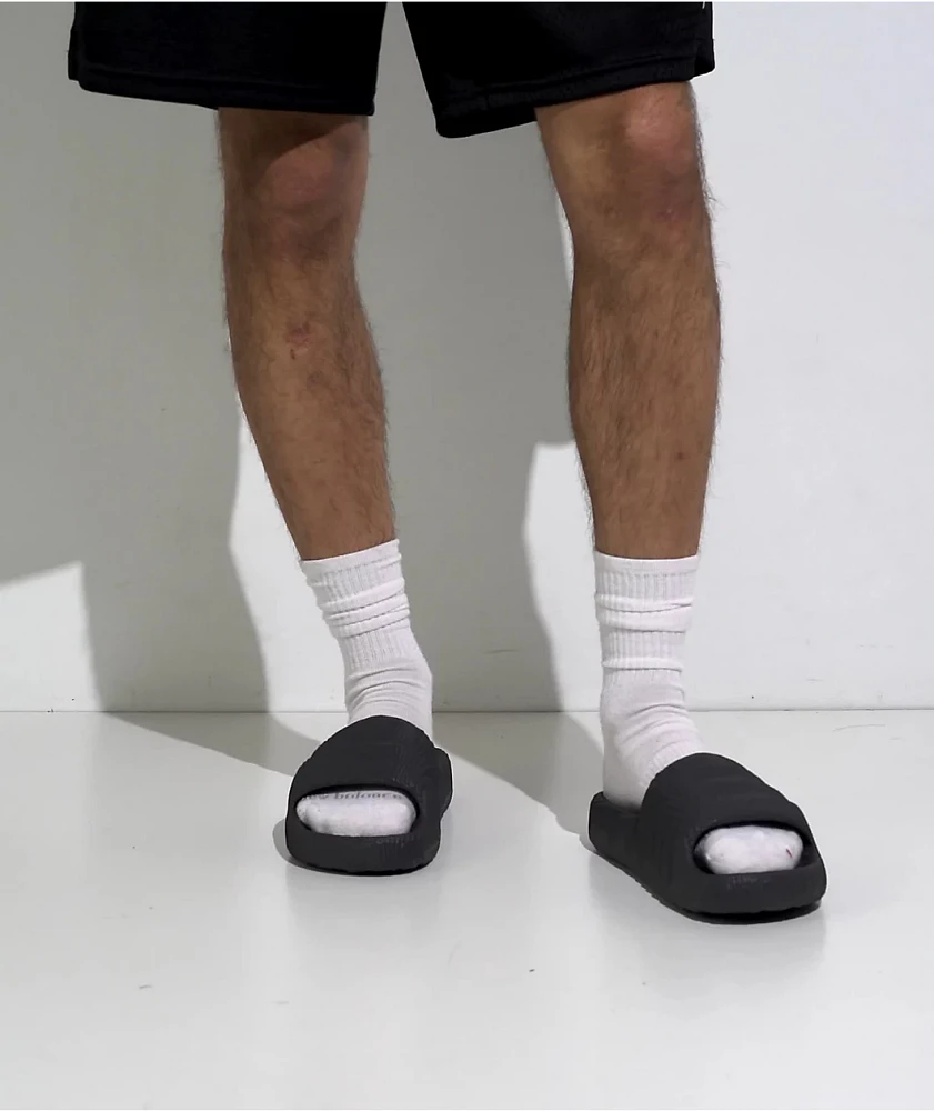 Socks and adidas sandals on sale
