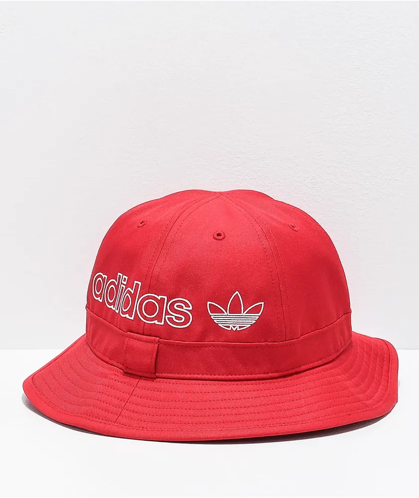 Red bucket hat adidas discount