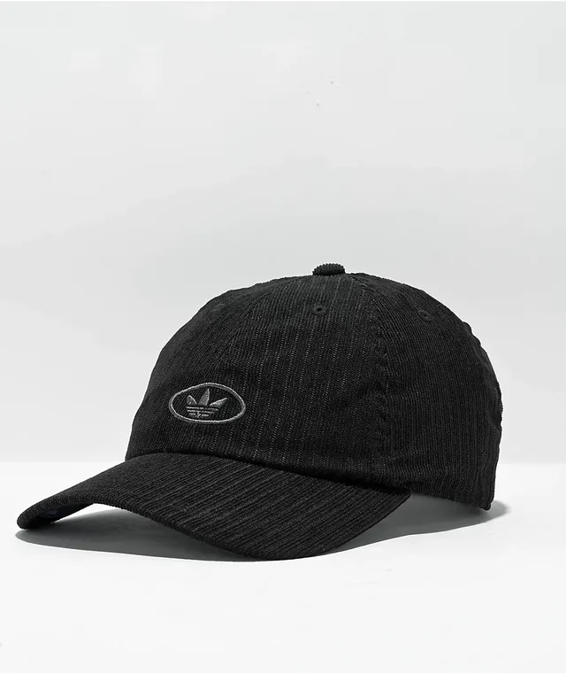 Adidas Originals Sport Black Corduroy Strapback Hat | MainPlace Mall