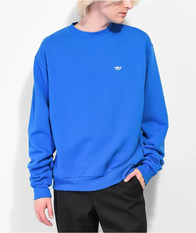 Adidas blue crew neck sweatshirt top