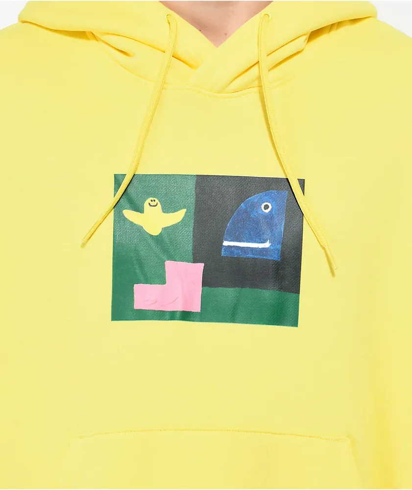 Adidas yellow hoodie deals