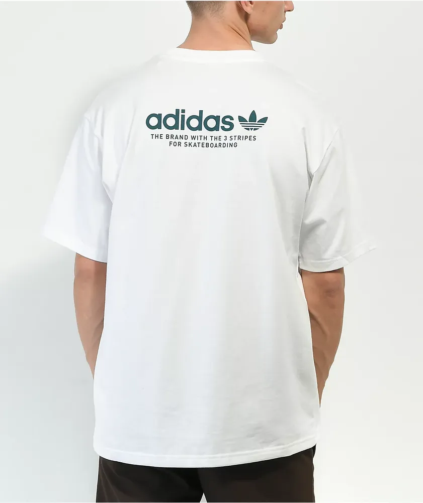 Adidas Skate 4.0 Logo White T-Shirt | CoolSprings Galleria