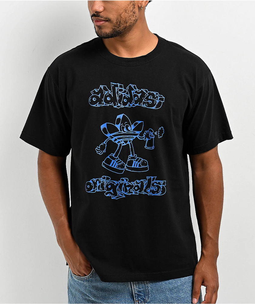 Adidas Sketch Treffy Black T-Shirt | Liberty Center