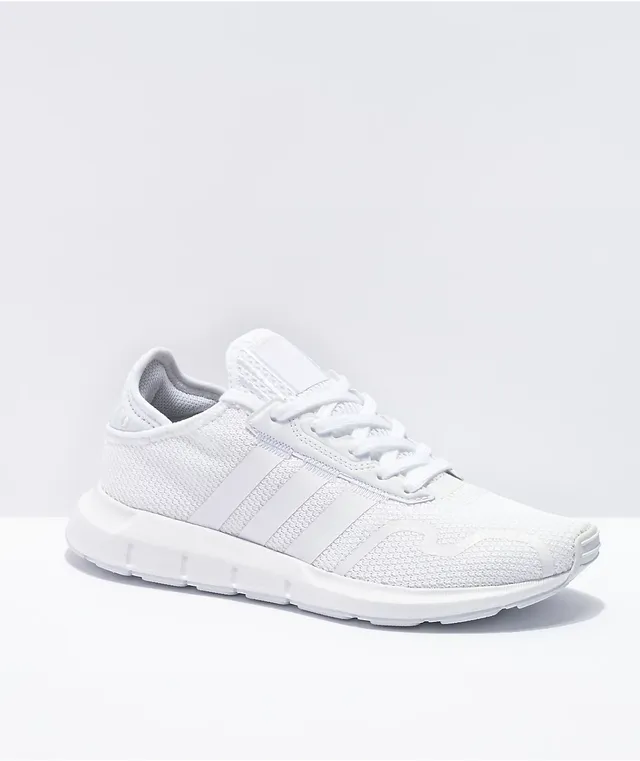 All white top adidas swift run