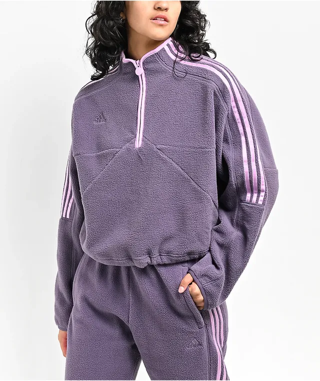 Adidas crop hotsell half zip