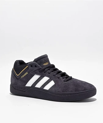 Adidas Tyshawn Mid Grey & Navy Suede Skate Shoes at CoolSprings