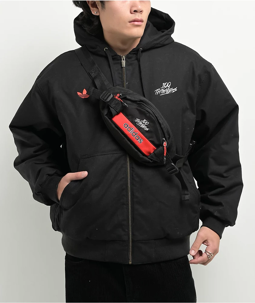 Adidas x 100 Thieves Black Crossbody Bag | MainPlace Mall