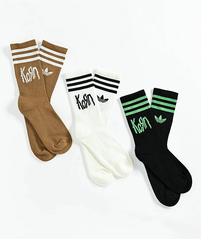Adidas solid crew 3 pack top