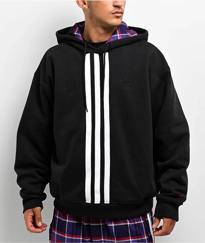 Adidas x Korn Embroidered Black Hoodie at Hamilton Place in