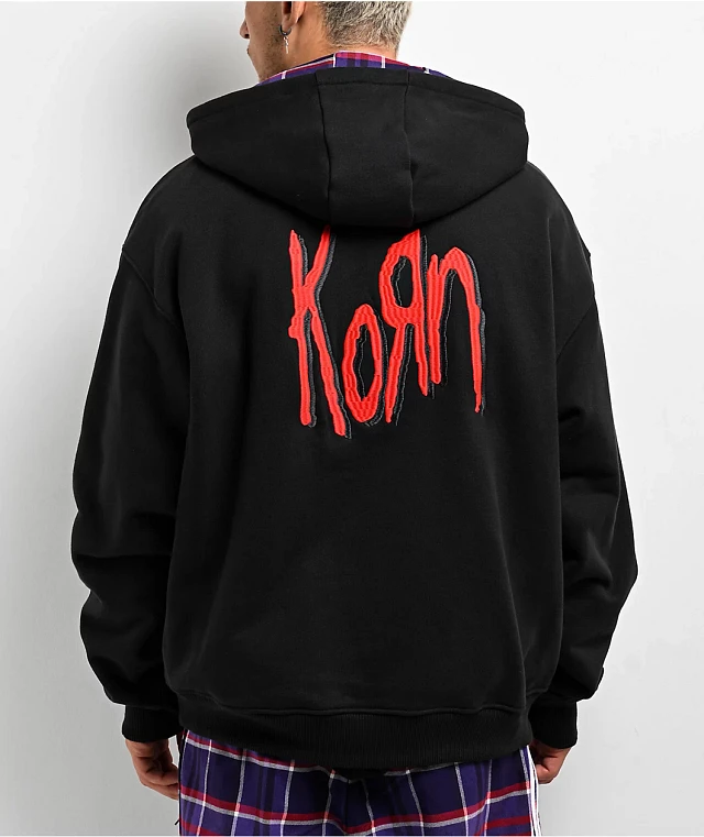 Adidas x Korn Embroidered Black Hoodie at Hamilton Place in