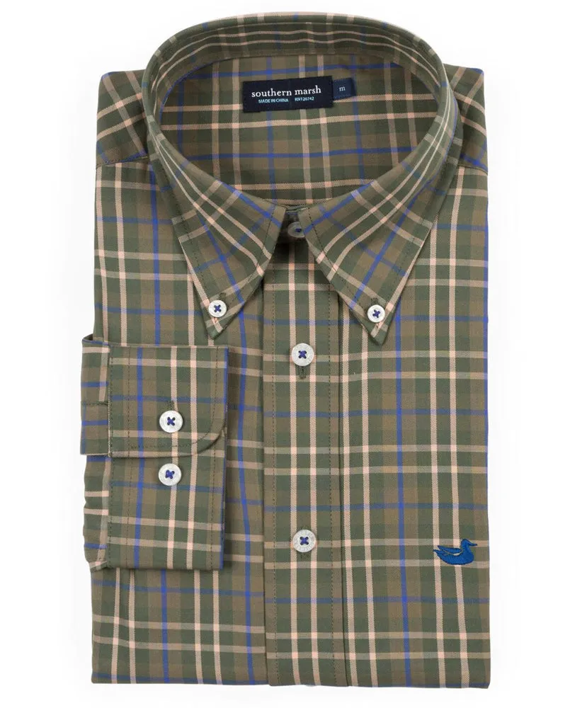 Large windowpane discount dress shirt