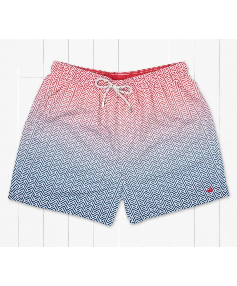 Southern marsh seersucker swim trunks on sale